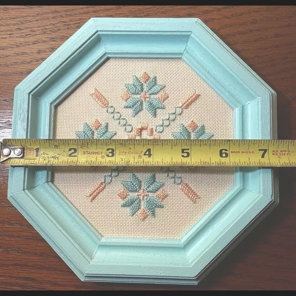 Framed cross stitch cottage core set - Picture 5 of 6